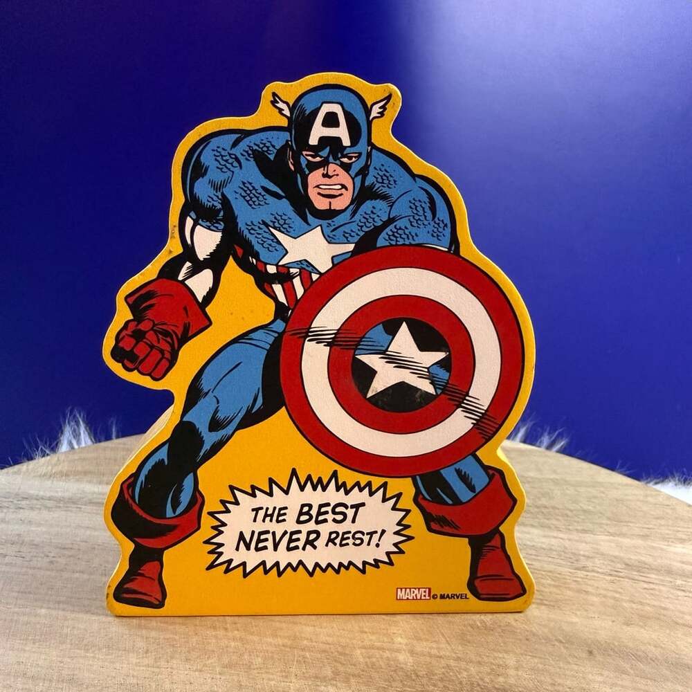 Marvel Captain America Wooden Wall Decor Sign The Best Never Rest